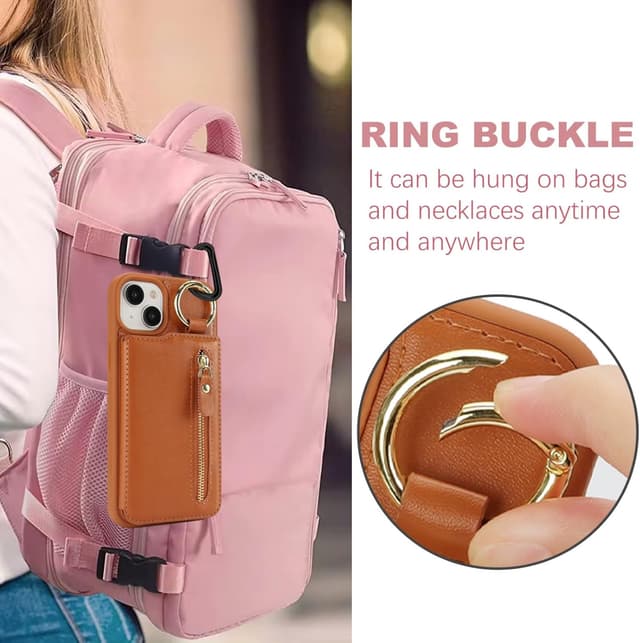 Detalle de Zouzt iPhone 15 Plus wallet case 6.7in