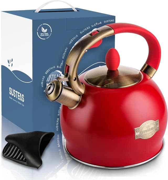Thumbnail 6 de SUSTEAS Stove Top Whistling Tea Kettle 2.64 QT 🫖