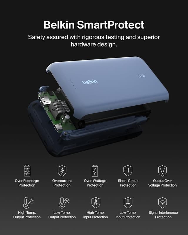 Thumbnail 5 de Belkin Portable Charger 20,000mAh PD 30W power bank
