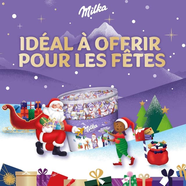 Thumbnail 2 de MONDELEZ Milka Tubo Mini Père Noël 1,54 kg