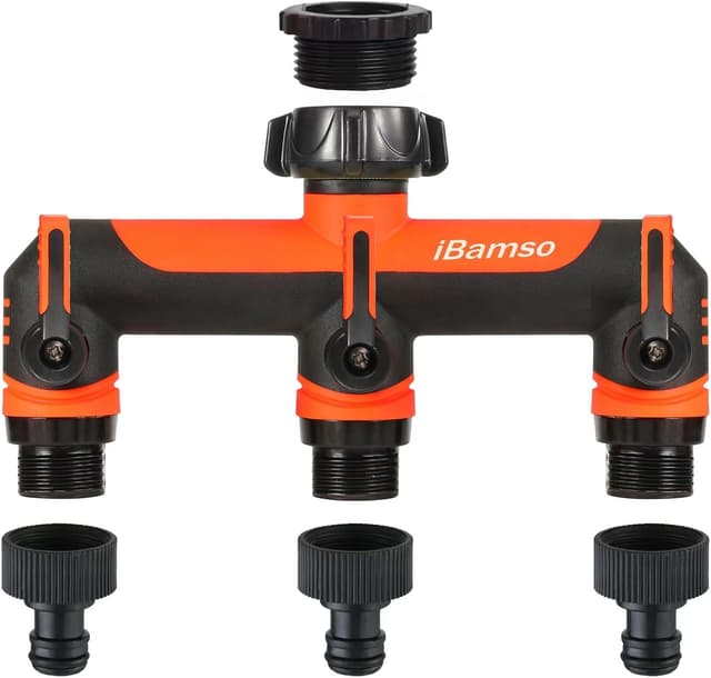 Detalle de Garden hose separator 3/4" 3-way connector