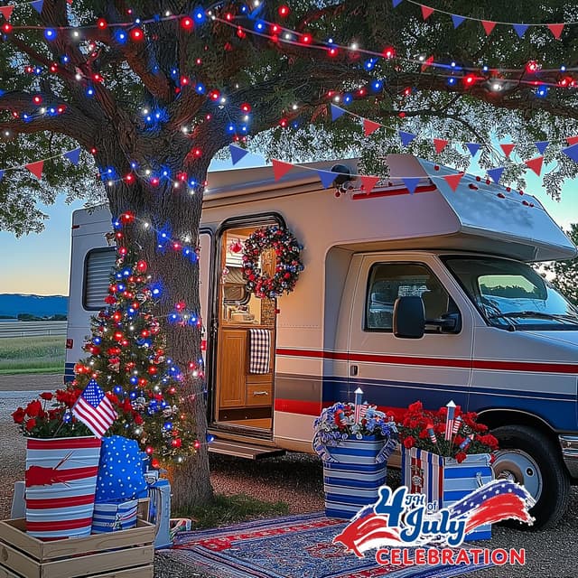 Thumbnail 5 de JMEXSUSS 4th of July Lights 33ft