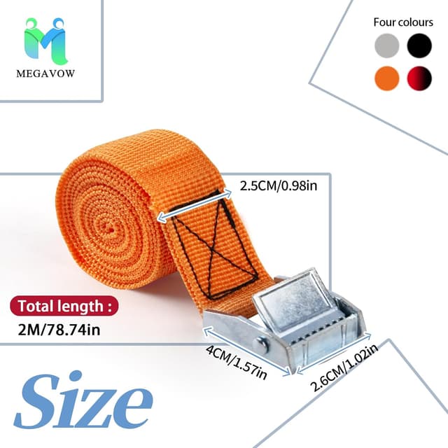 Thumbnail 1 de MEGAVOW Spanngurt Befestigungsgurt 4-teilig