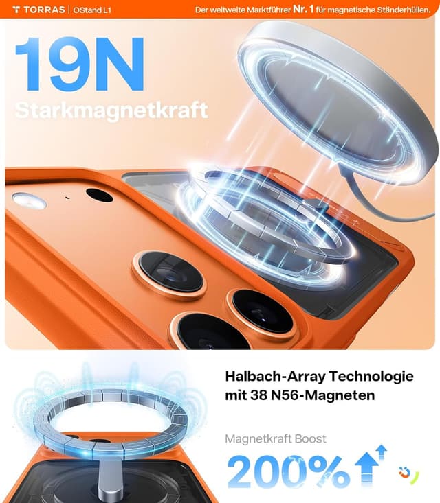 Thumbnail 4 de TORRAS Ostand L1 Hülle für iPhone 17 Pro Max