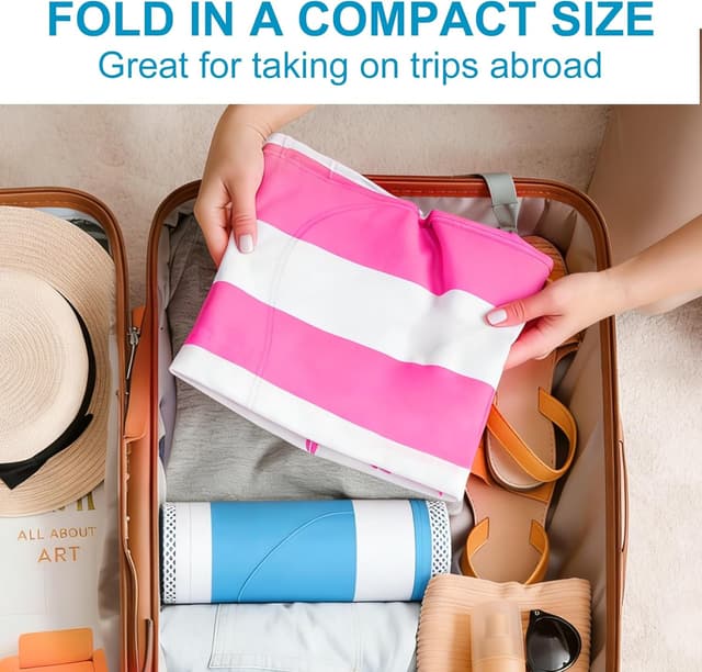 Detalle 2 de 2 Pack Netted Lilo Pool Inflatables with Pump and Drink Holders (2 Water Hammocks, 4-in-1 Hammock Floats)