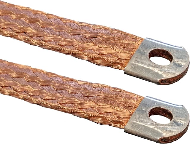 Detalle 2 de Tresse de masse AUPROTEC 21 mm², extrémités étamées, longueur 400 mm (jusqu’à 80 A)