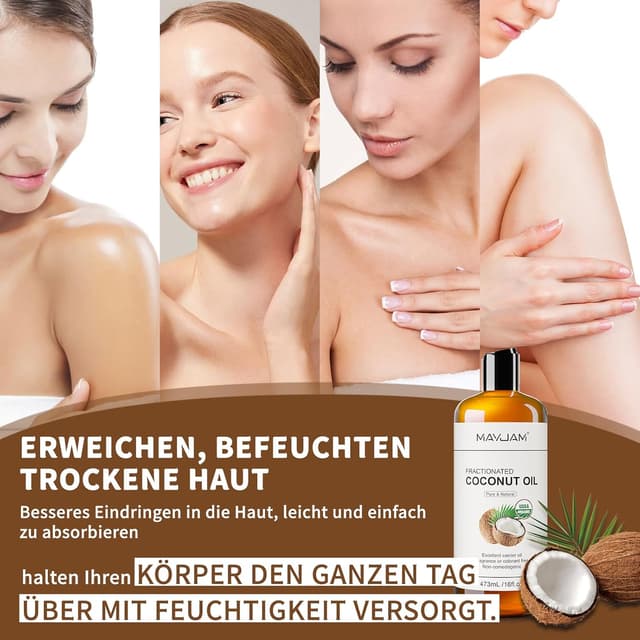 Thumbnail 3 de MAYJAM Fraktioniertes Kokosöl Bio