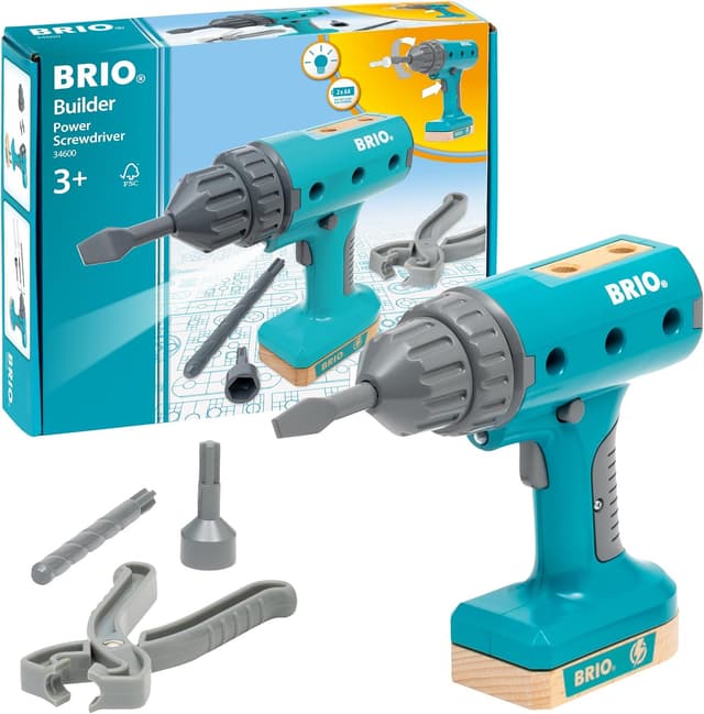 Detalle de BRIO Builder 34600 Cacciavite elettrico per costruzioni e giochi di ruolo (dai 3 anni)
