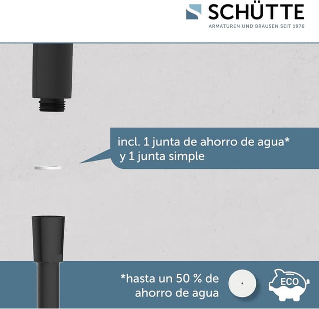 Thumbnail 5 de Schütte RAVEN Barra de Ducha con Alcachofa Ajustable y Manguera