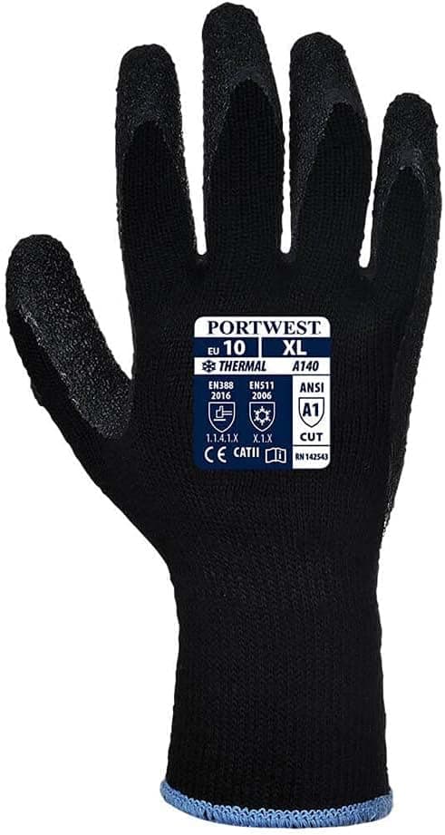 Detalle de Portwest gants thermiques avec grip pour le travail en froid (homme) – protection et adhérence
