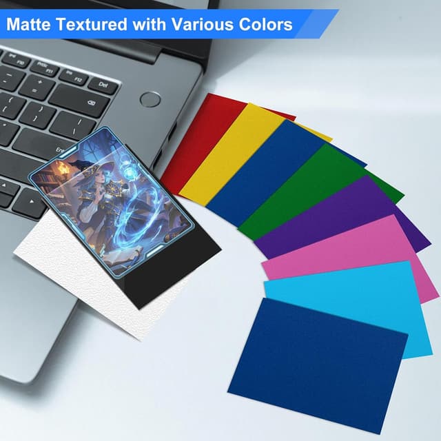 Detalle 2 de Black Card Sleeves Fit for MTG – 300 Pack Perfect Fit Standard Card Sleeves for Trading Cards