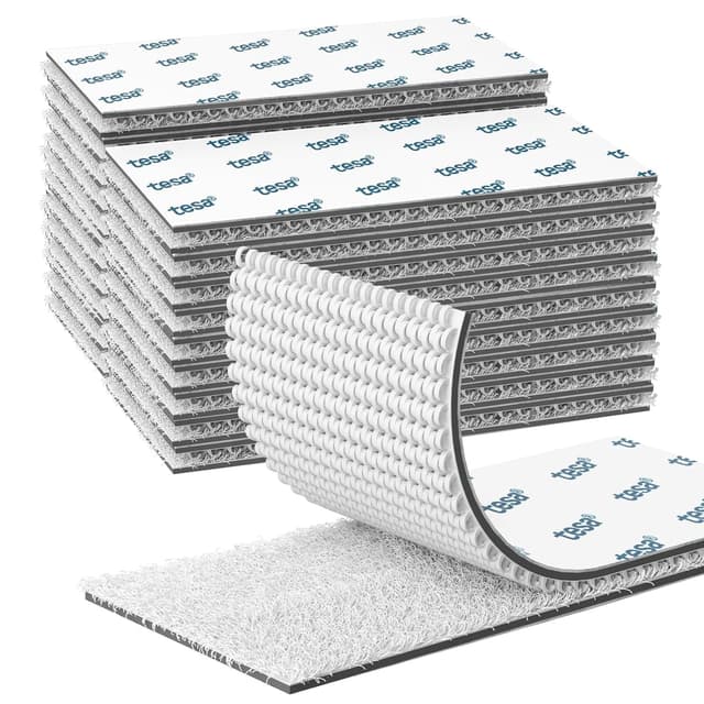 Detalle de EMITEVER Picture Hanging Strips (20 Pairs) Strong Double-Sided Sticky Mounting Tape, White