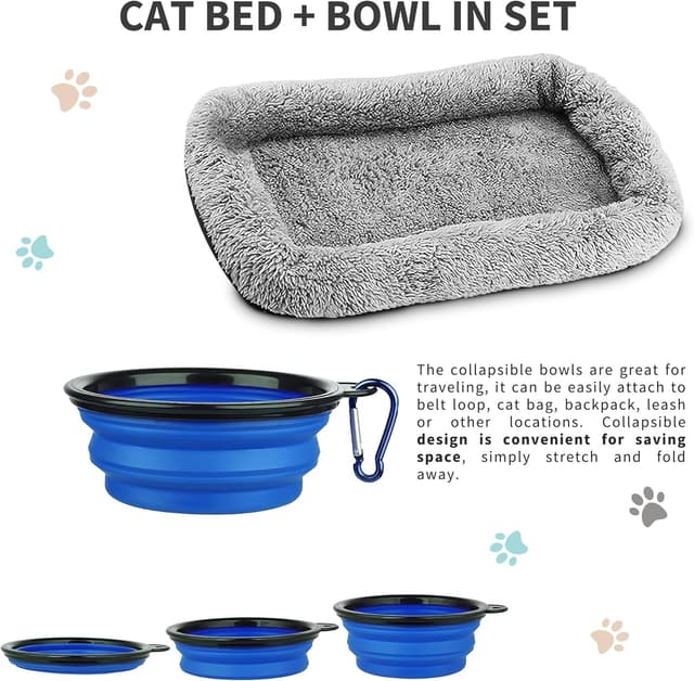 Detalle de SOKANA Foldable Large Cat Carrier Bag (45cm x 34cm x 38cm) with Shoulder Strap