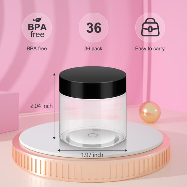 Detalle de Loretoy 2 OZ Jars 36 Pack