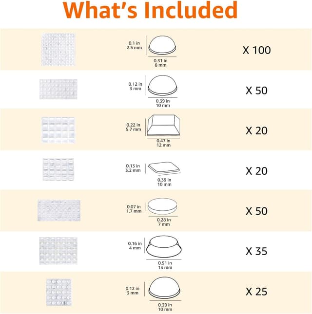 Thumbnail 6 de Amazon Basics Lot de 300 butoirs de porte 🏠