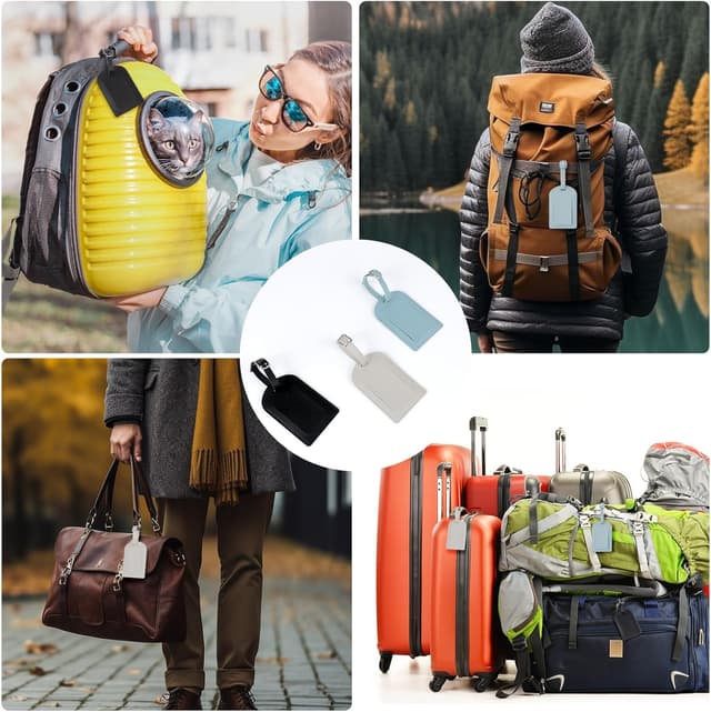 Thumbnail 6 de AiQInu Etichette per Valigie 3 pezzi 7x13 cm