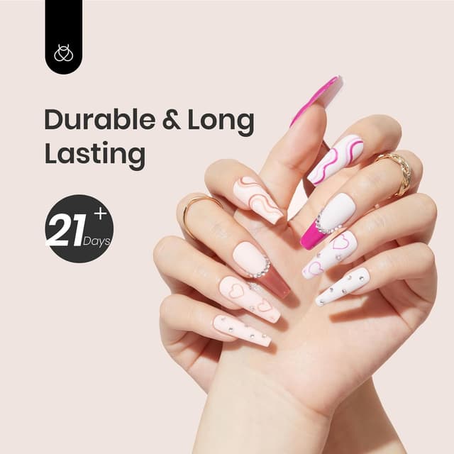 Detalle 2 de Beetles No Wipe Base Coat 15 ml – Unterlack für Gel-Lack, Einweich-Gel und Naturnägel