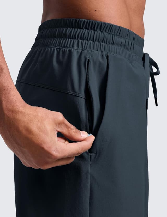 Detalle 2 de CRZ YOGA pantaloncini running uomo 18 cm True Navy L con fodera a rete