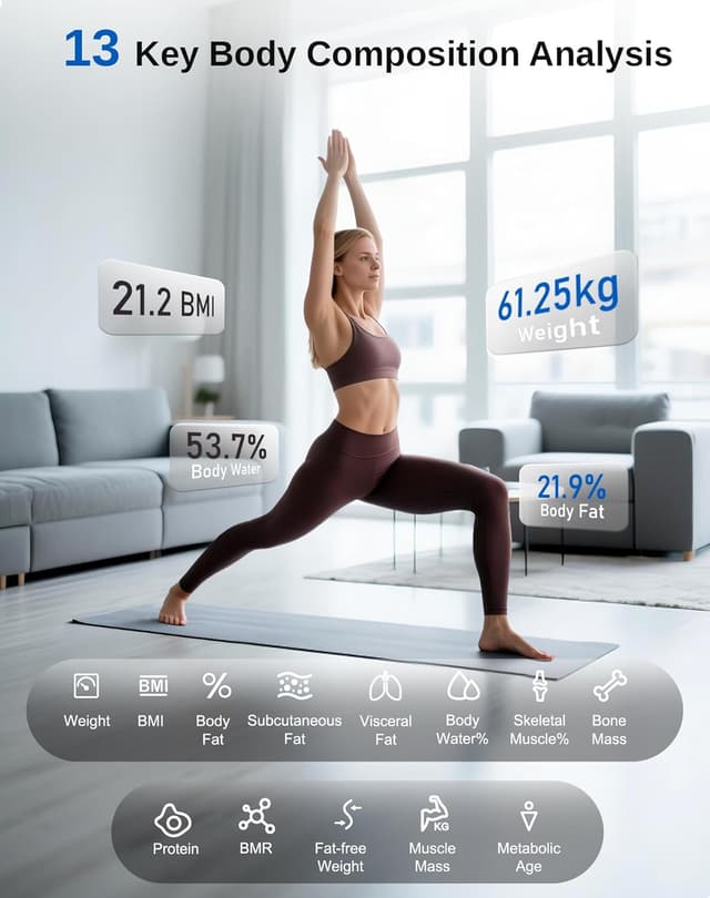 Detalle de GE Smart Scale 180kg digital body analyser