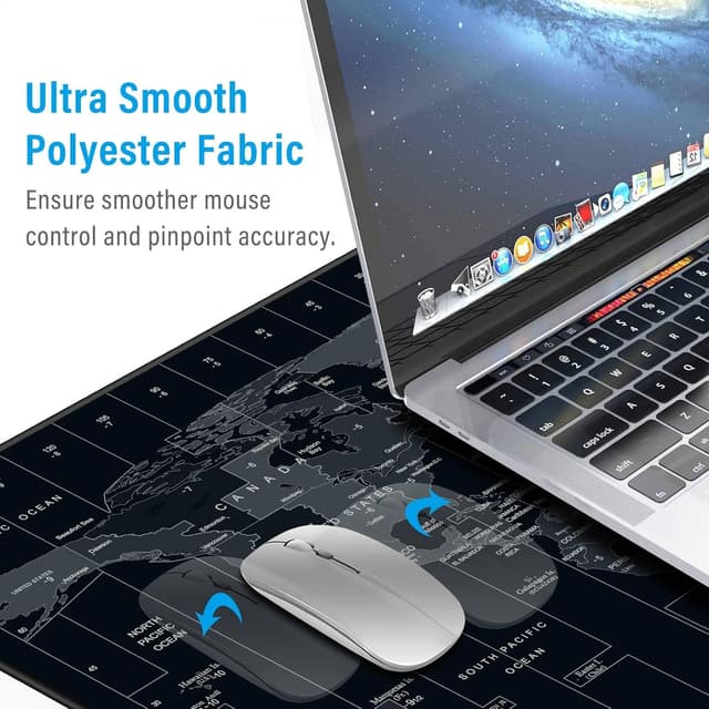 Detalle 2 de Anpollo Gaming Mouse Pad 900x400x3mm (Extended) Non-Slip Desk Mat with Precision Locked Edges