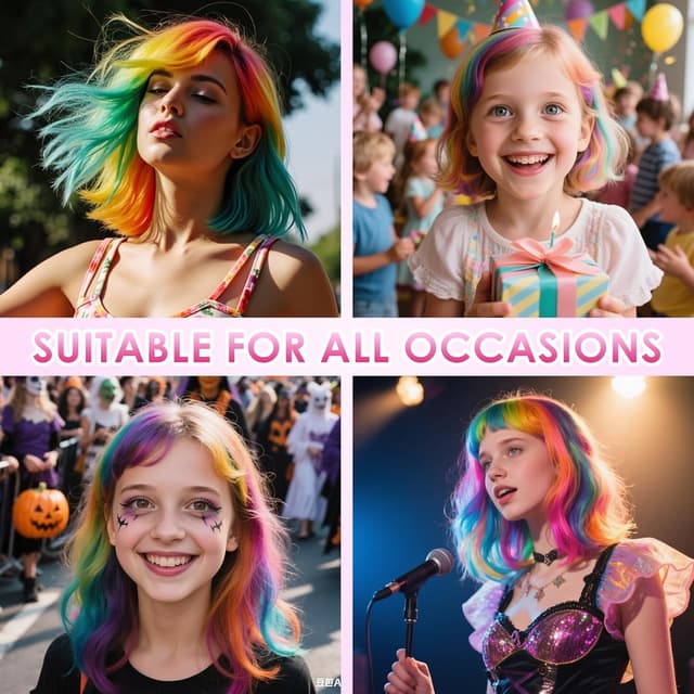 Thumbnail 6 de 10 Farben Haarkreide Set Mädchen