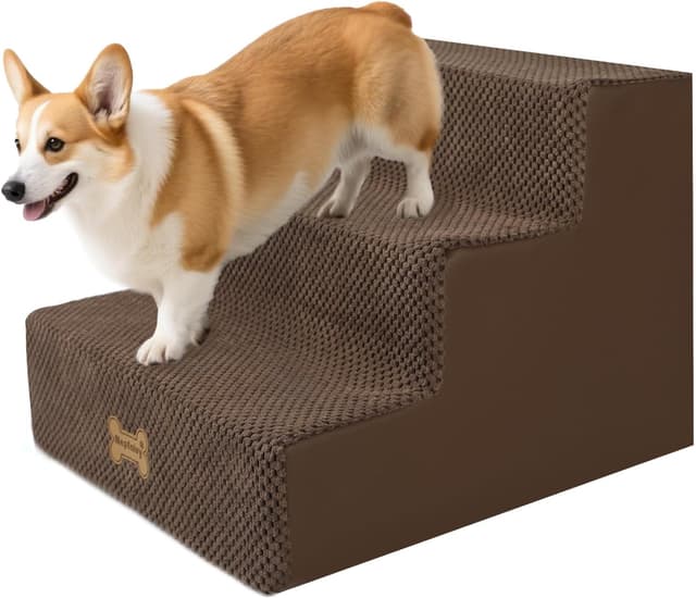 Detalle de Nepfaivy Hundetreppe 3-stufig, 53 cm