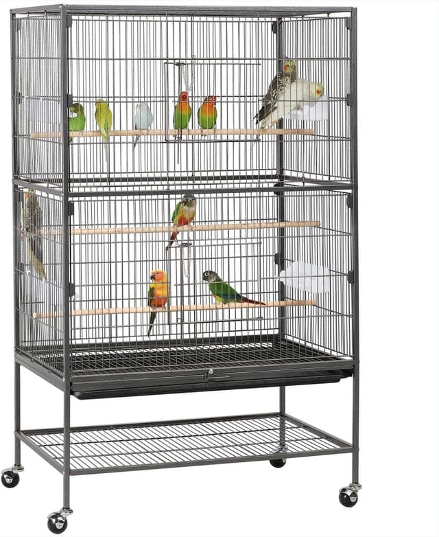 Imagen de Yaheetech Gabbia Voliera 79×51,8×132 cm 🐦 en OfertitasTOP