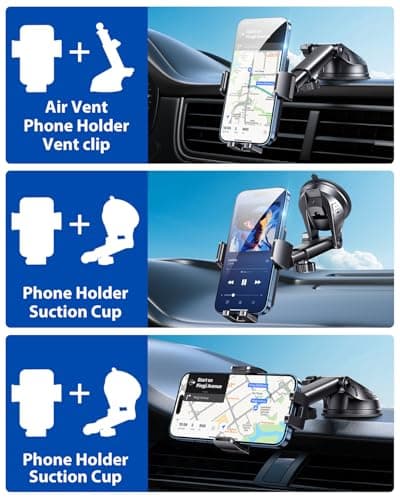 Thumbnail 1 de BIPOPIBO Porta cellulare auto con ventosa e rotazione 360°