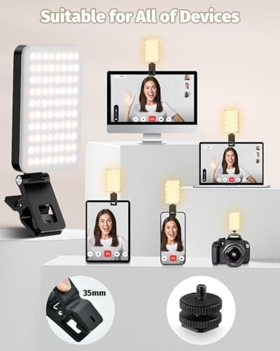 Detalle 2 de Selfie Licht 80 LEDs 3000–6500K Videolicht für Handy