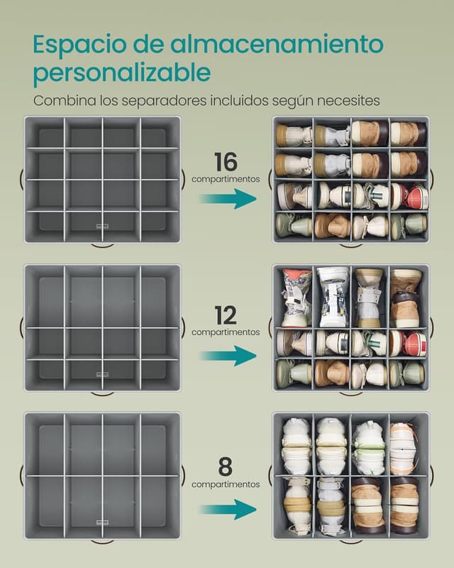 Thumbnail 3 de SONGMICS LSP555G01 Organizador 16 pares