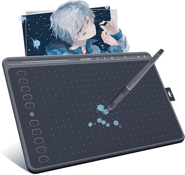 Imagen de HUION HS611 Tableta Gráfica con Lápiz PW500 🎨 en OfertitasTOP