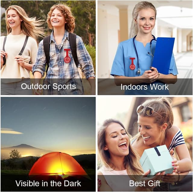 Thumbnail 6 de Vicloon Reloj de Bolsillo enfermera con clip