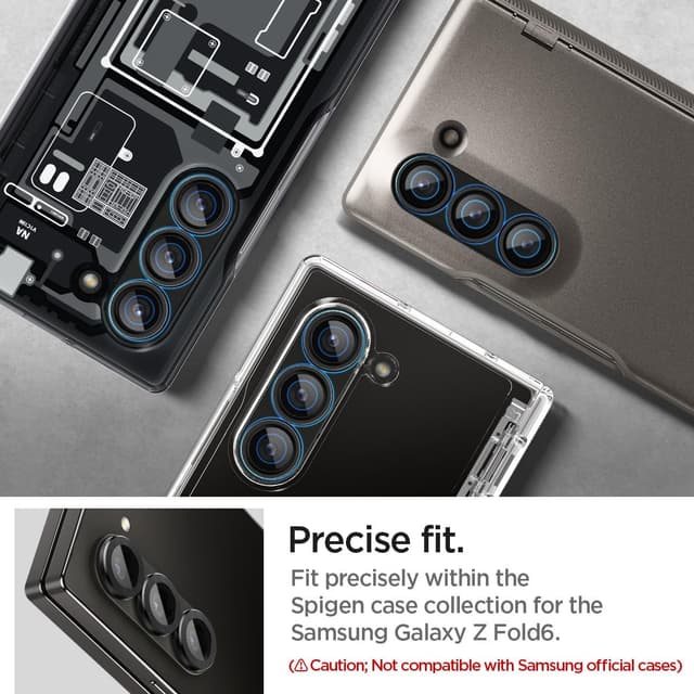 Thumbnail 1 de Spigen Glas.tR EZ Fit Pro - Protector Cámara Samsung