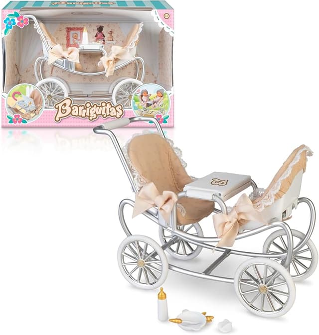 Detalle de Famosa Barriguitas Carrito de gemelos con 4 accesorios