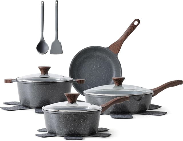 Detalle de SENSARTE 13-Piece Nonstick Cookware Set