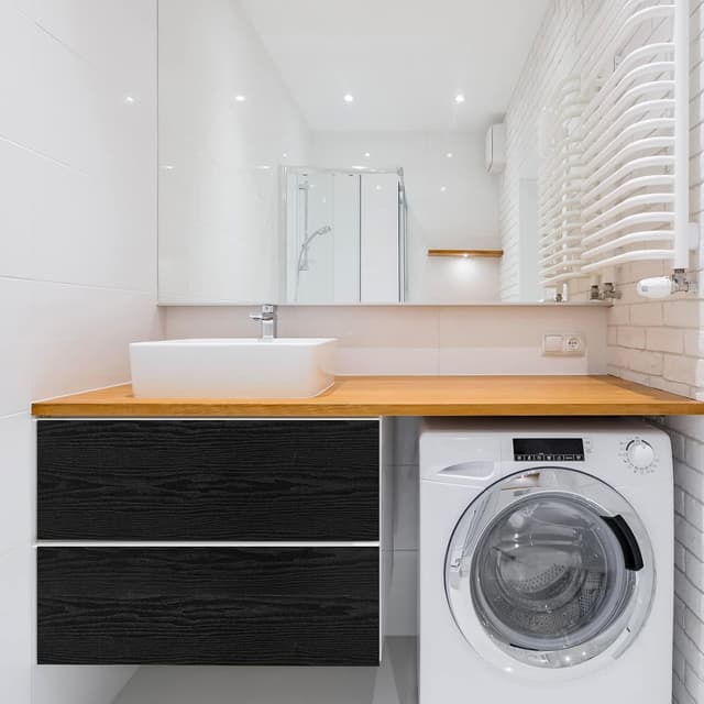 Thumbnail 6 de Hode Papier adhésif effet bois noir pour meuble, rouleau 30 × 200 cm