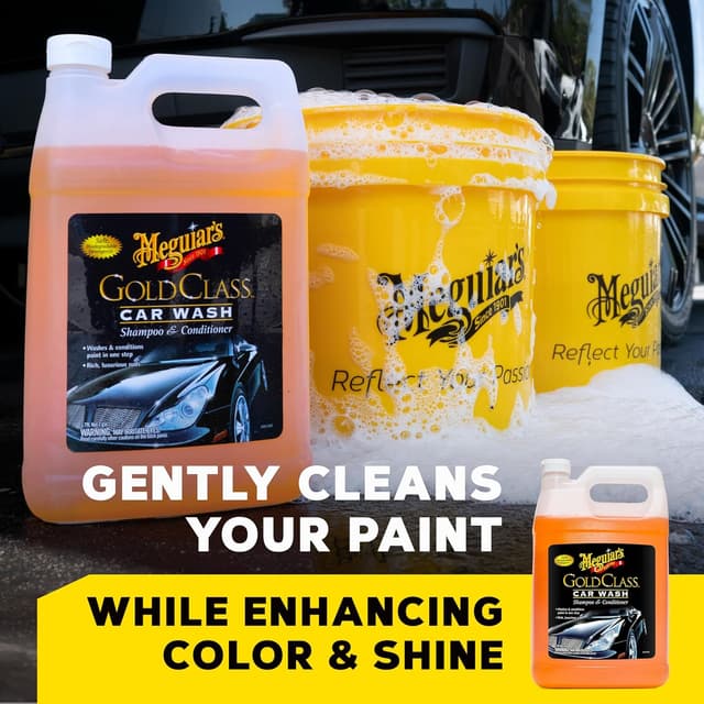 Detalle 2 de Meguiar’s Gold Class Foaming Car Wash Cleaner (Gold Class) — Foam Cannon Ready, 5:1 Dilution