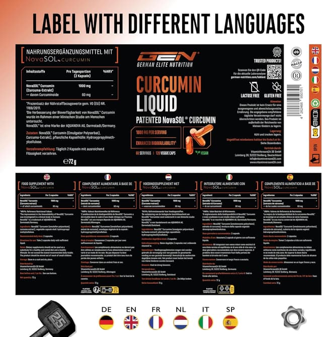 Thumbnail 6 de Curcuma NovaSol® 120 Liquid Kapseln 1000 mg