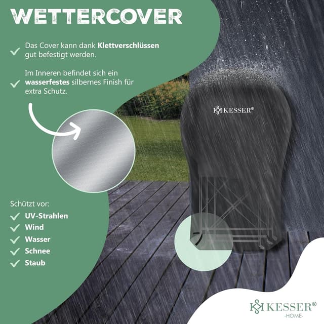 Thumbnail 7 de KESSER® Bistroset 3 Piezas de Muebles de Jardín con Sillas Plegables 🏡