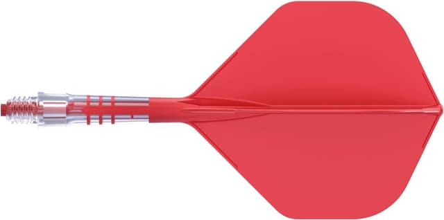 Detalle de CUESOUL ROST T19 carbon integrated dart shaft set (3) with red big standard flights