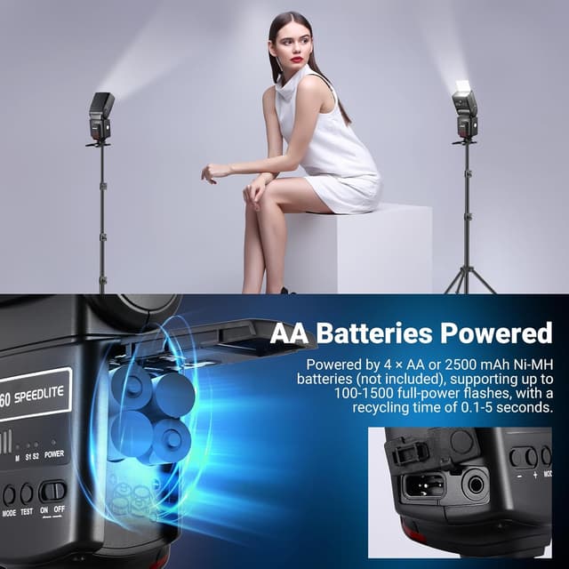 Thumbnail 5 de NEEWER TT560 Kamera Blitz 8 Stufen