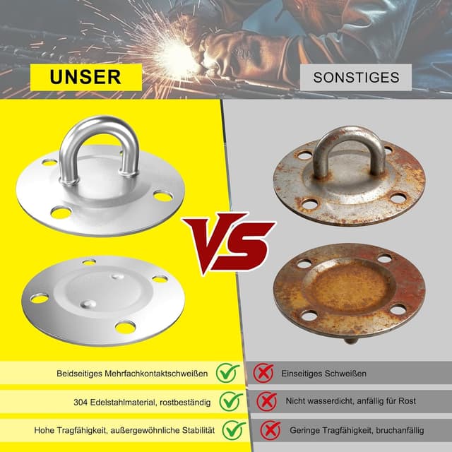 Detalle 2 de Morzejar Deckenhaken 360° drehbar 400 kg