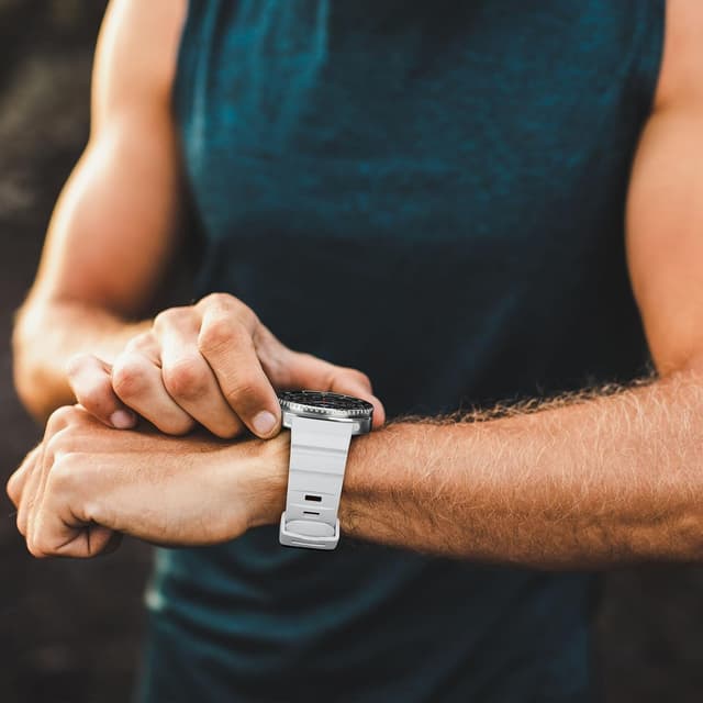 Thumbnail 6 de HITZEE Sport Straps silicone band for Samsung Galaxy Watch8 & Watch8 Classic (40/44mm & 46mm) – White