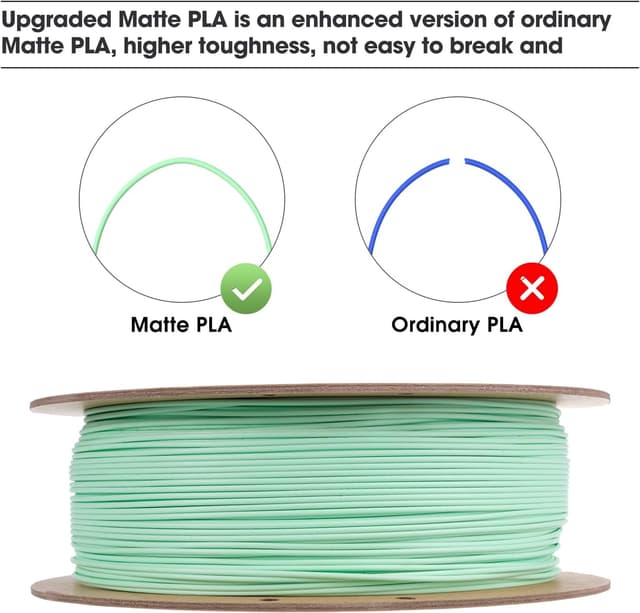 Thumbnail 4 de eSUN Matte PLA Filament 1.75mm Mint Green