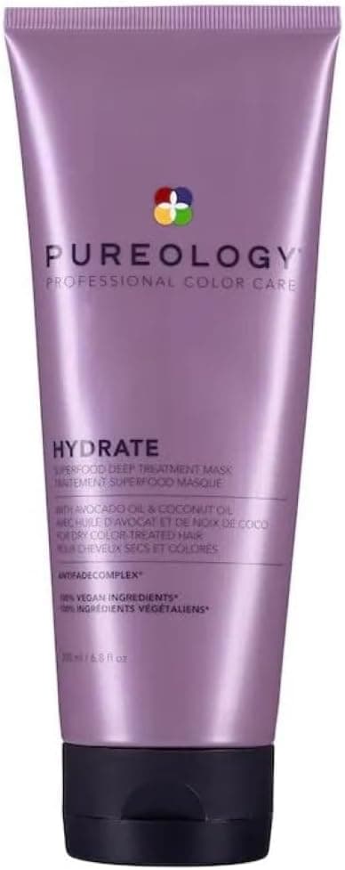 Detalle de Pureology Hydrate Superfood Deep Treatment Hair Mask (200 ml) for Medium to Thick, Dry Coloured Hair