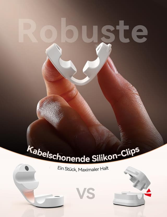 Thumbnail 1 de FLYLEAD 8er Silikon Kabelhalter — Kabelmanagement