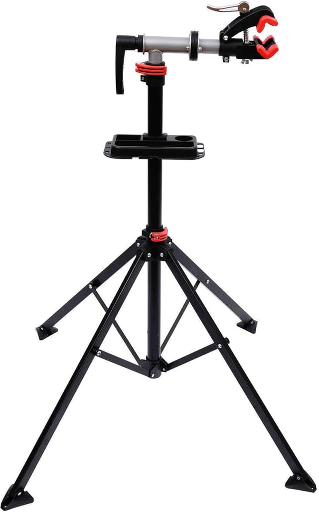 Detalle de HOMCOM Soporte reparación bicicletas 109-180 cm