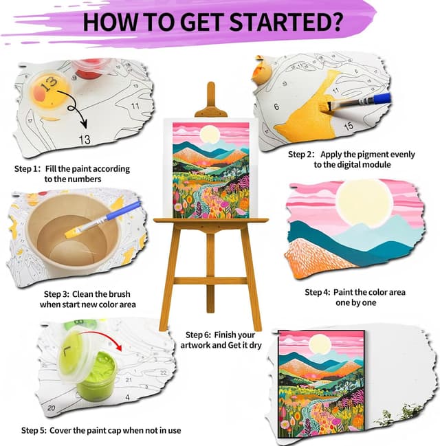 Thumbnail 5 de YALKIN Malen nach Zahlen 40 x 50 cm