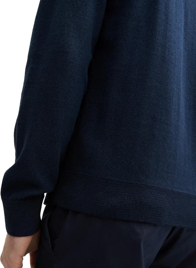 Detalle de TOM TAILOR 1045657 Pullover da uomo in cotone con piccolo logo