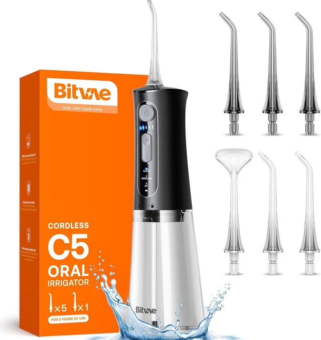 Imagen de Bitvae Water Dental Flosser Cordless 6-tip 🚰 en OfertitasTOP